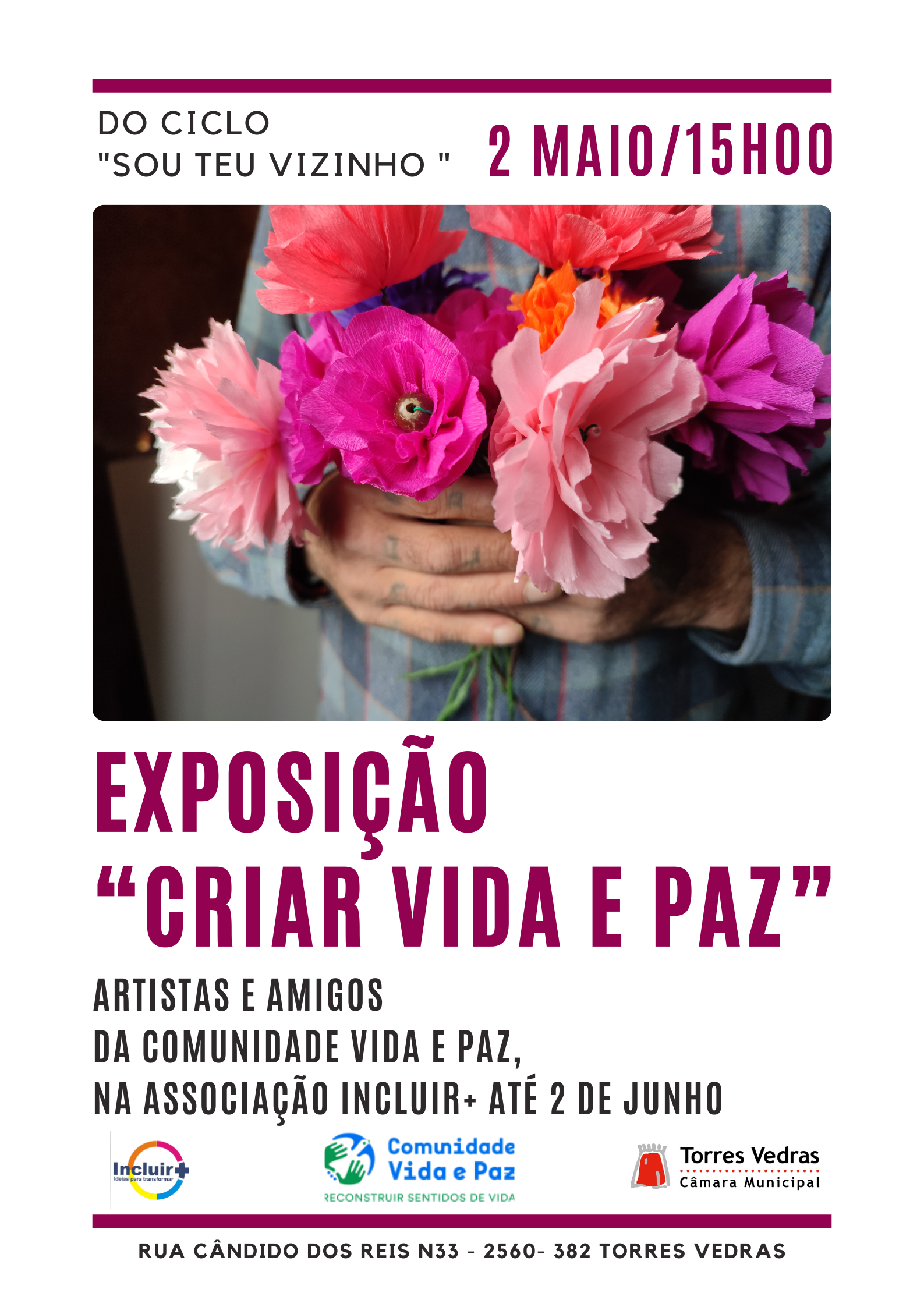 Exposição "Criar vida e paz"