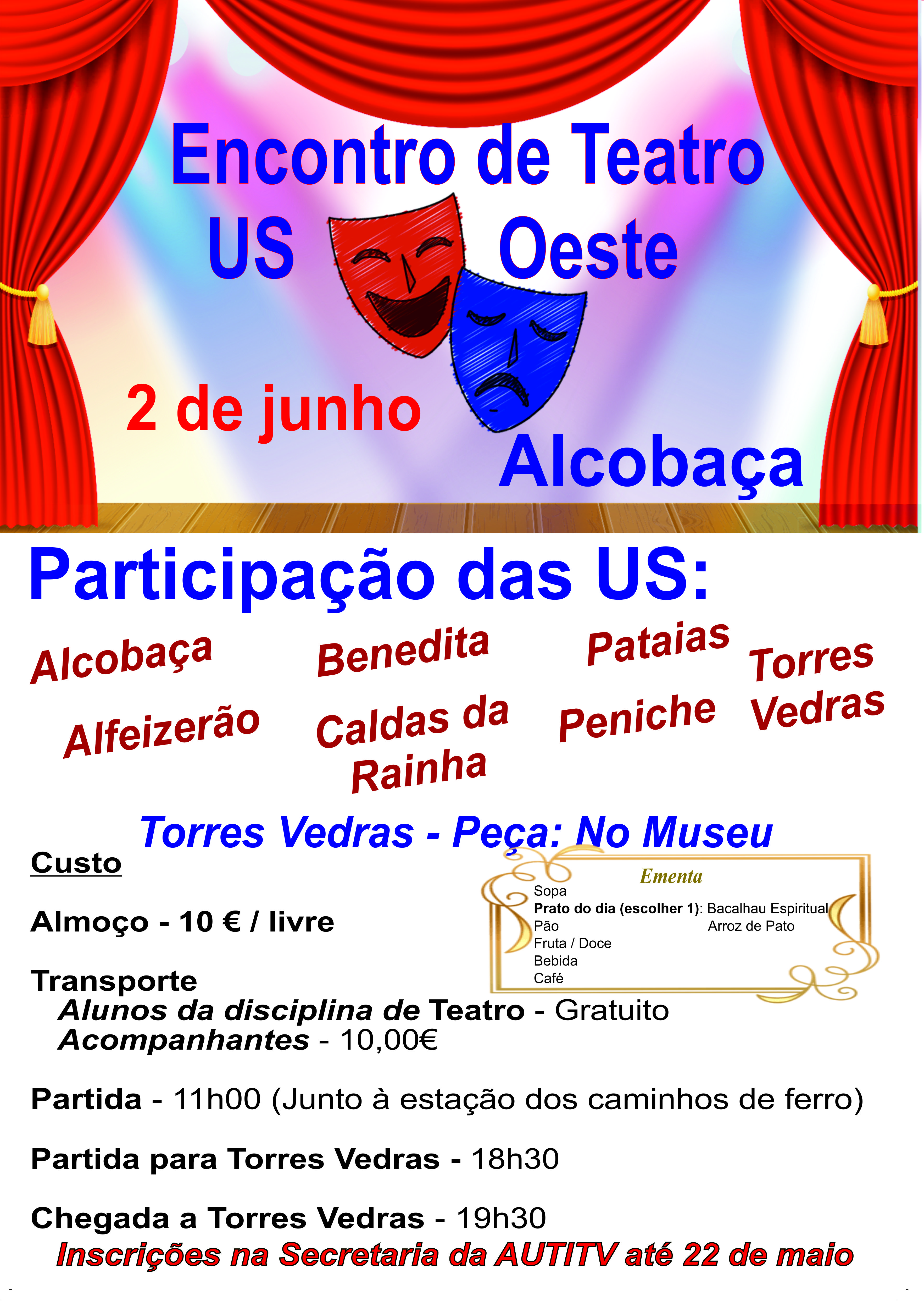 Encontro de Teatro das US do Oeste em Alcobaça