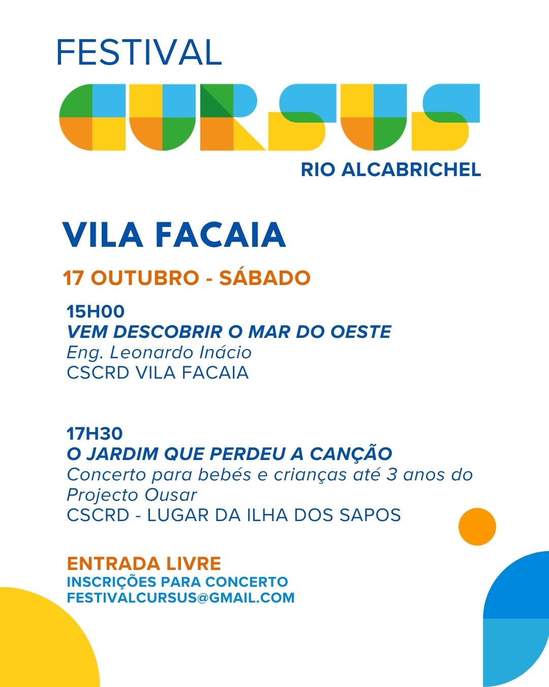 Festival Cursus 26 - Vila Facaia