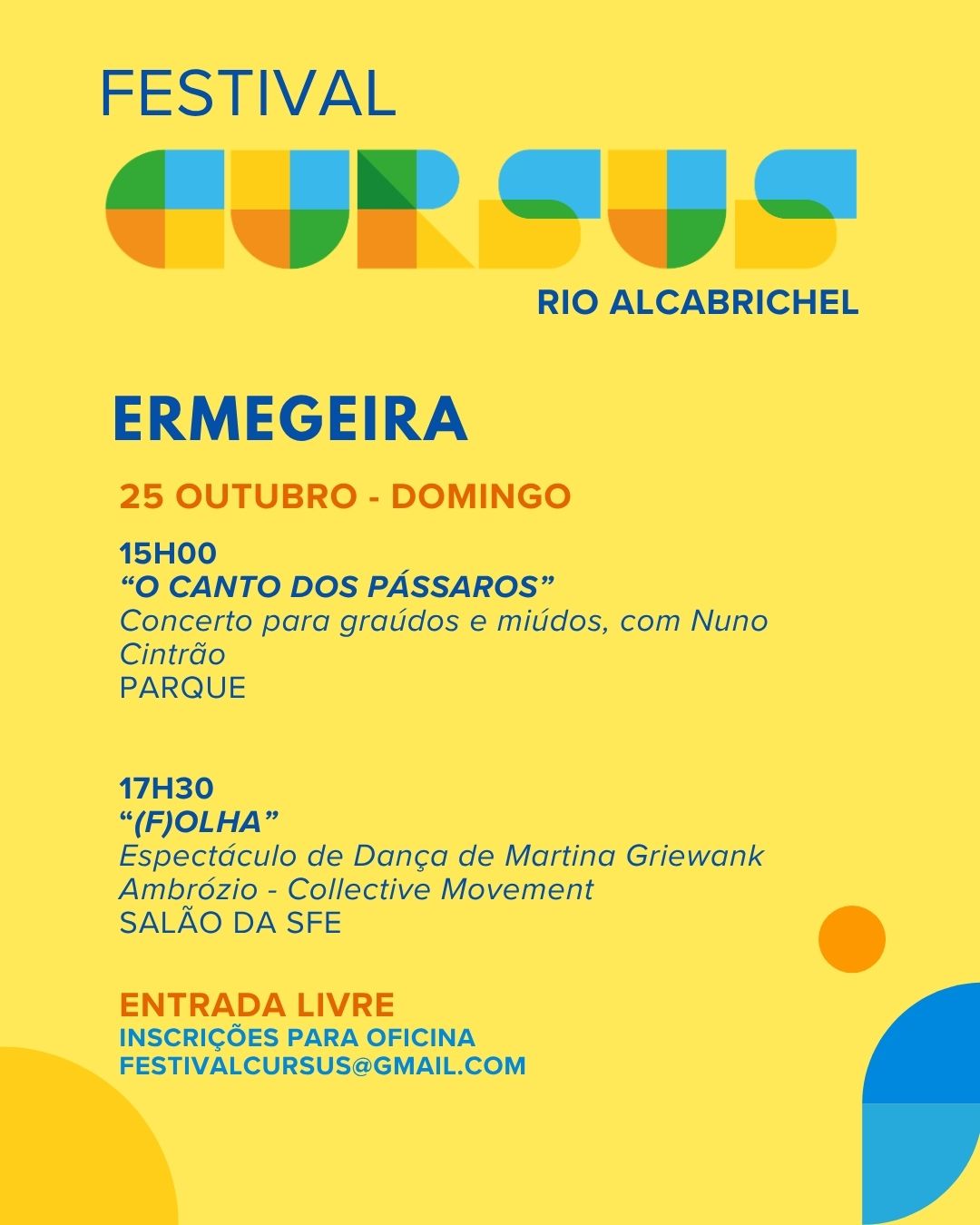 Festival Cursus 26 - Ermegeira