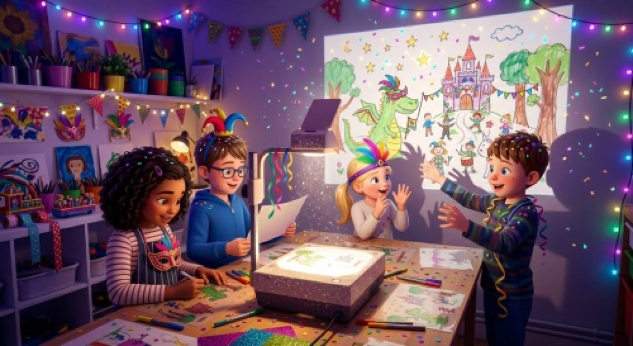 Desenhos que ganham vida - Histórias em acetato e retroprojeção