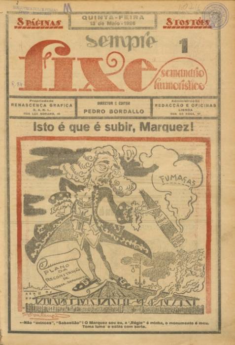 O jornal "Sempre Fixe" faz 100 anos